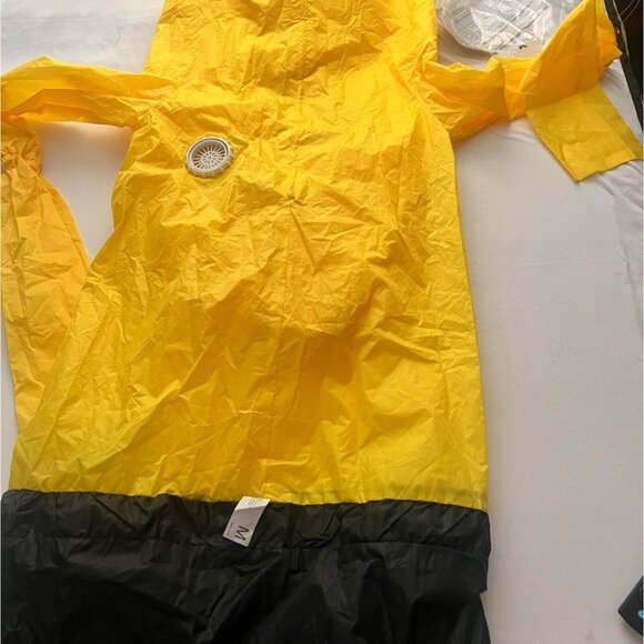 Yellow Inflatable Tube Man costume Air Dancer Halloween Costume Kids Size - Picture 6 of 9